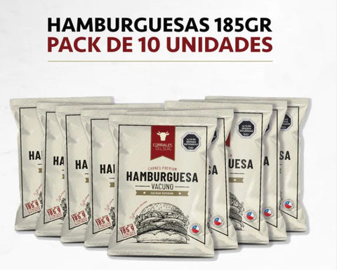 Pack Hamburguesas | 185gr | 10 unidades
